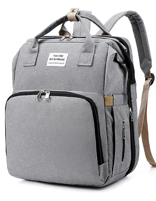 Load image into Gallery viewer, New Diaper Baby Bags with Bed Mummy Bag Waterproof Nylon Maternity Nappy Moms Backpack Baby Nursing Changing Bag for Baby Care
