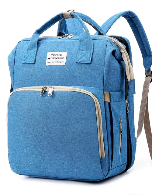 Load image into Gallery viewer, New Diaper Baby Bags with Bed Mummy Bag Waterproof Nylon Maternity Nappy Moms Backpack Baby Nursing Changing Bag for Baby Care
