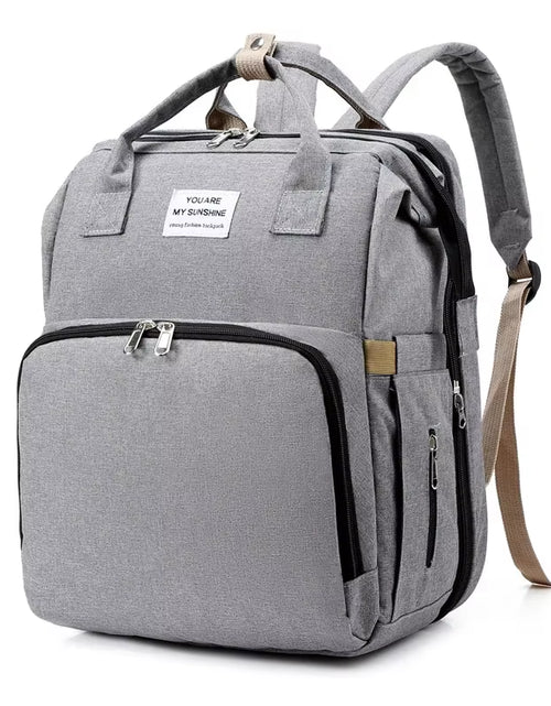 Load image into Gallery viewer, New Diaper Baby Bags with Bed Mummy Bag Waterproof Nylon Maternity Nappy Moms Backpack Baby Nursing Changing Bag for Baby Care
